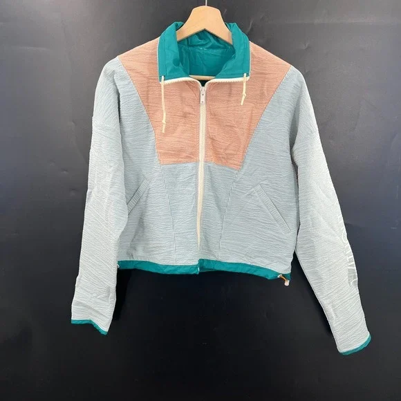 Without walls windbreaker Urban outfitters retro colorblock zip up lightweight M - Picture 1 of 13
